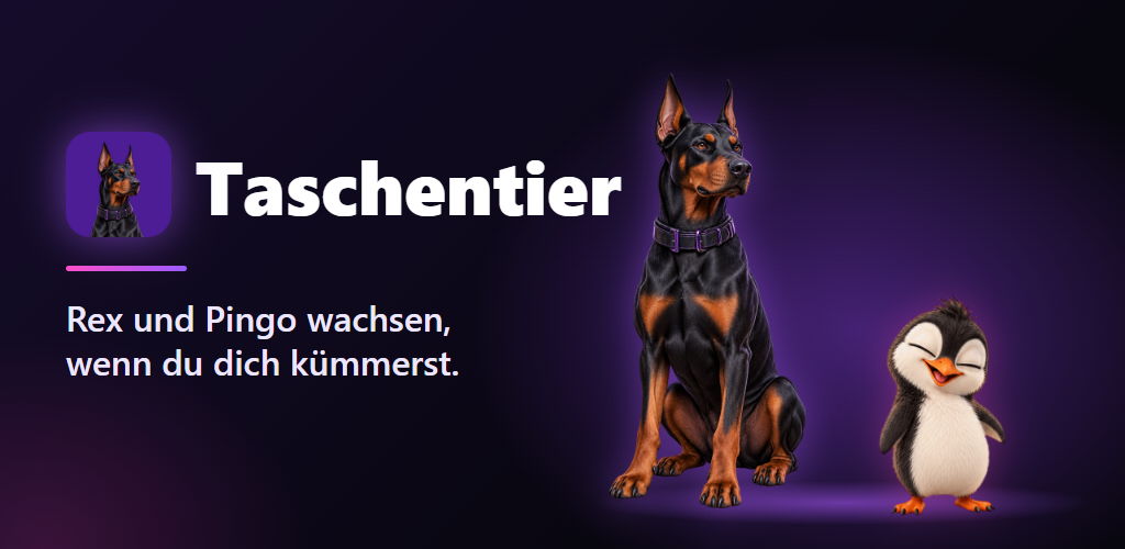 Rex der Dobermann und Pingo der Pinguin